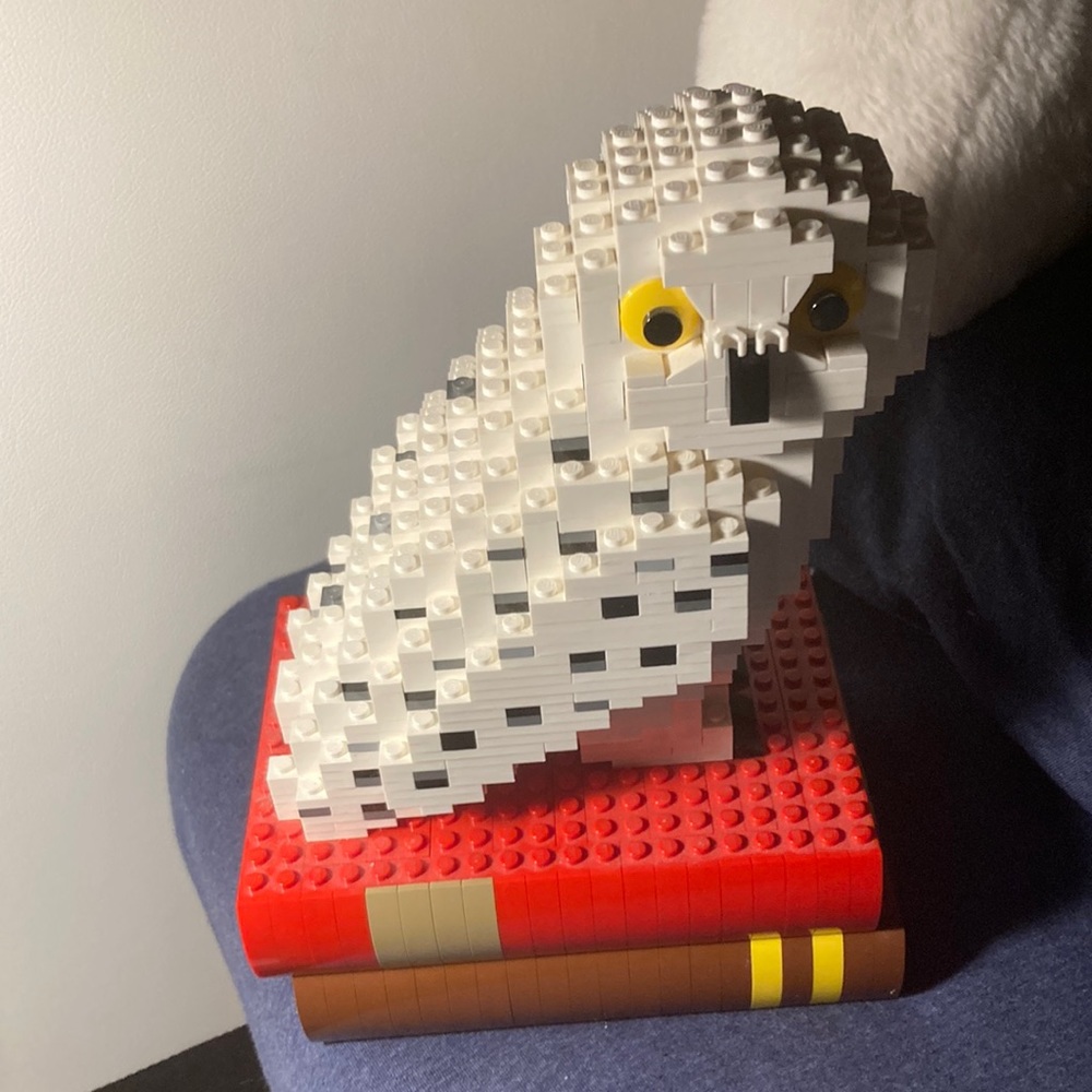 COPY - I’m selling a Harry Potter 9" Tall Hedwig Lego Statue Target 20th Hp Ann…